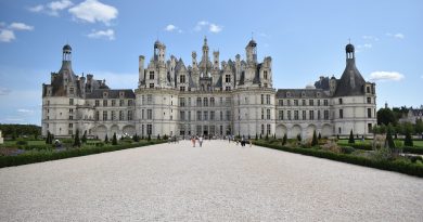 Vue d'ensemble d'un château de la Loire en France