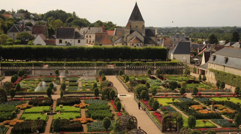 Jardins d'un chateau de la Loire