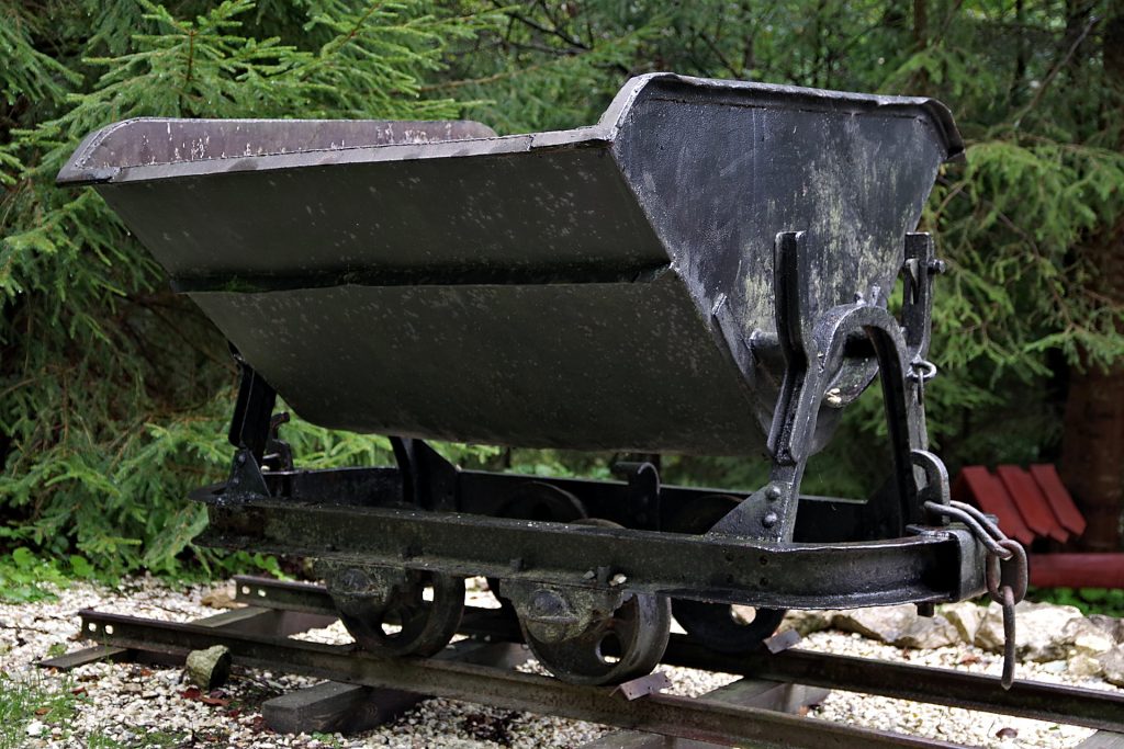 Chariot de mine de charbon